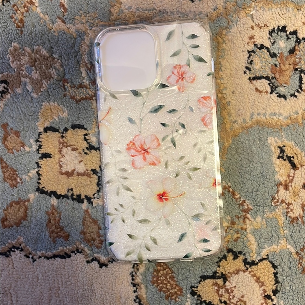 Floral Clear Phone Case